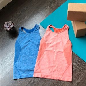 Two EUC Zella yoga workout tops, S